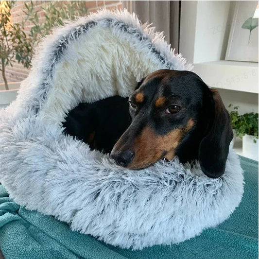 Cozy Paws - Rond en Verwarmend Bed voor Huisdieren